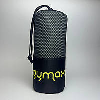 Рушник з мікрофібри Gymax Towel 110х175 см - швидкосохнучий, компактний, універсальний, темно-сірий