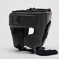 Боксерський шолом Leone CS435 BLACK Edition L (капа у комплекті)