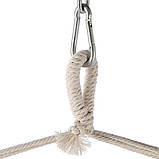 Гамак-крісло підвісне одномісне NILS CAMP NC3107, 103 х 99 см - синьо-біле, фото 7