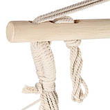 Гамак-крісло підвісне одномісне NILS CAMP NC3107, 103 х 99 см - синьо-біле, фото 8