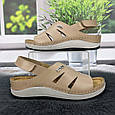 Сандалі босоніжки жіночі Inblu бежеві шкіряні 4955, фото 2