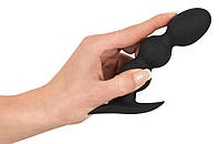 Обважнена анальна пробка Black Velvets Heavy Beads, фото 5