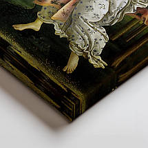 Картина на полотні "Сандро Боттічеллі, Народження Венери, Sandro Botticelli, The Birth of Venus", 38×60см, фото 4