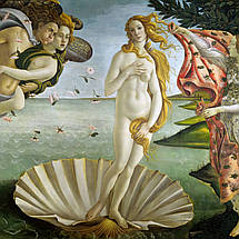 Картина на полотні "Сандро Боттічеллі, Народження Венери, Sandro Botticelli, The Birth of Venus", 38×60см, фото 5