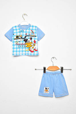 Костюм дитячий для хлопчика блакитного кольору 203424T Безкоштовна доставка