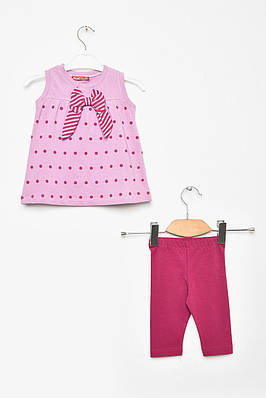 Костюм дитячий для дівчинки бузкового кольору з принтом р.86 203445T Безкоштовна доставка