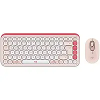 Комплект клавіатура та миша Logitech Pop Icon Combo Tonal Rose (920-013142)