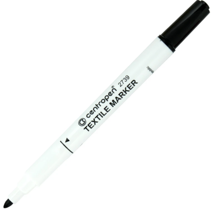 Маркер Centropen 2739 чорний Textile
