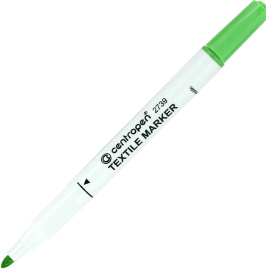 Маркер Centropen 2739 зелений. Textile