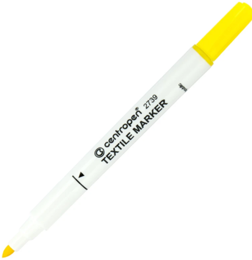 Маркер Centropen 2739 жовтий. Textile