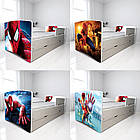 Ліжко для хлопчика Людина Павук з шухлядою на ламелях + захисний бортик, фото 5