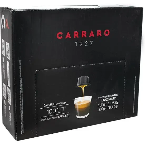 Кава в капсулах Lavazza Blue CARRARO Crema Espresso 100 шт, Італія