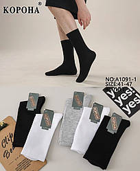 Чоловічі довгі шкарпетки в рубчик демі тм Корона