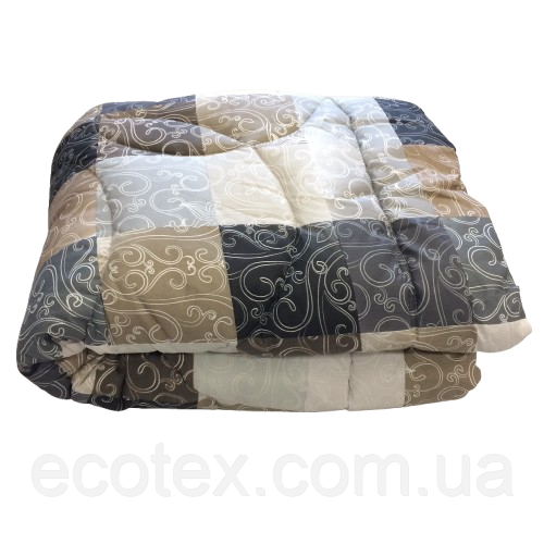 Ковдра стьобана, синтепонова, полуторна, 140*205 см., фото 1