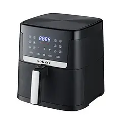 Мультипіч Sokany SK-10004 аерогриль 8.5 л сенсорний екран, фритюрниця без олії, аерофрітюрниця