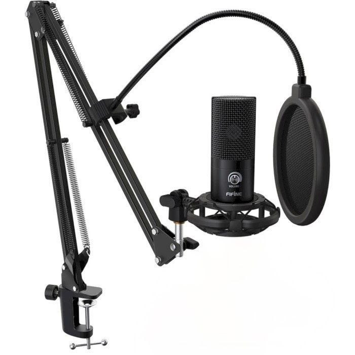 Мікрофон конденсаторний Fifine T669 USB кардіоїдний Black
