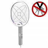 Знищувач комарів лампа ракетка відлякувач мух пастка електрична Zilan ZLN7088 настільна підвісна, фото 5