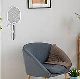 Знищувач комарів лампа ракетка відлякувач мух пастка електрична Zilan ZLN7088 настільна підвісна, фото 6