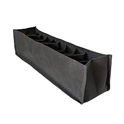 Гнучкий органайзер для білизни зі спанбонду XS - 10*39*9 см (сірий)