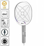 Знищувач комарів лампа ракетка відлякувач мух пастка електрична Zilan ZLN7088 настільна підвісна, фото 8