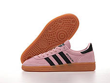 Жіночі кросівки Adidas Spezial Pink Black Адідас Спеціал рожеві з чорним замшеві демісезон, фото 3