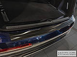 Захисна накладка на задній бампер для Audi Q7 II 2015+ /чорна нерж.сталь/, фото 8