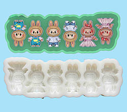 Ексклюзив. Силіконовий молд для шоколаду, зефіру та ін "ЦУКЕРКИ Лабубу"