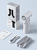 Портативний вентилятор JISULIFE Life9, 3600 мАг, 5 швидкостей, рожевий, фото 2
