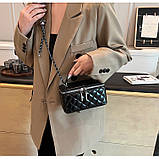 Жіноча сумка-косметичка 85053 Vanity Bag крос-боді чорна, фото 5