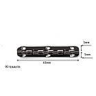 Завіси для скриньок 90 градусів 5*5*65мм срібло ZVC002, фото 3