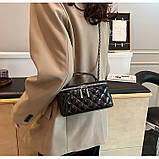 Жіноча сумка-косметичка 85053 Vanity Bag крос-боді чорна, фото 8