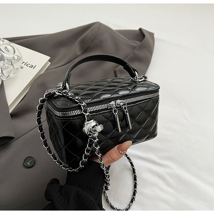 Жіноча сумка-косметичка 85053 Vanity Bag крос-боді чорна, фото 1