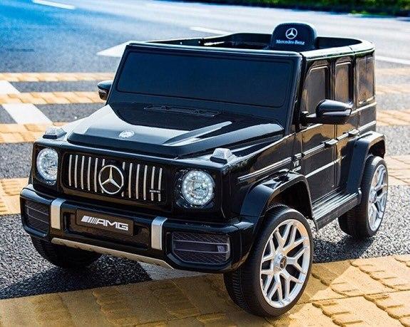 Дитячий електромобіль на акумуляторі Mercedes AMG G63 з пультом радіокерування для дітей 3-8 років чорний