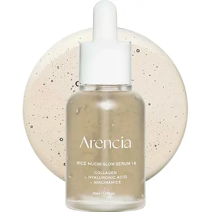 Сироватка для сяяння шкіри з рисом ARENCIA Rice Mucin Glow Serum 30 мл, фото 1