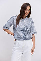 Жіноча футболка з принтом f*cking fabulous з ефектом тай-дай у трьох кольорах