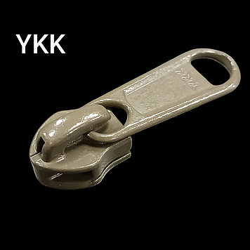 Бігунок 10 RC DFL E на спіральну блискавку колір хакі 565