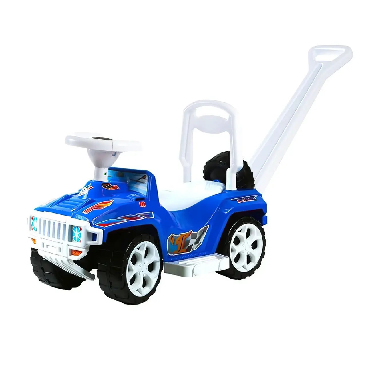 Дитяча каталка Хамер з ручкою синій Orion 856, фото 1