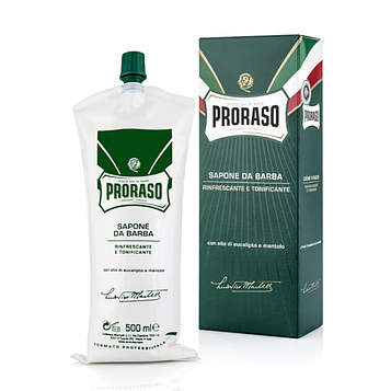 Крем для гоління Proraso Green Shaving Cream Tube Refresh Eucalyptus, 500 мл (10102025)