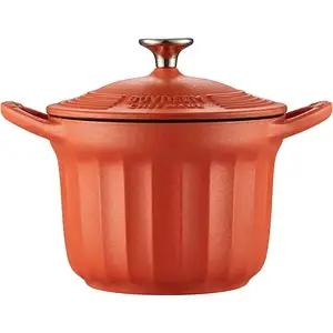 Гусятниця BUYDEEM Enameled Cast Iron Dutch Oven (CP541) Koi Red