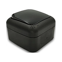 Вимикач одноклавішний Palmiye IP54 VIKO чорний, накладний Віко, навісний настінний зовнішній 90555101