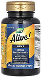 Вітаміни для чоловіків Nature's Way Alive! Men's Ultra Multivitamin 60 tab, фото 3