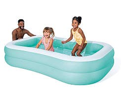 Дитячий надувний басейн Intex 57181 "Aqua Swim Center" 229 х 147 х 46 см, 600 л, від 3 років, прямокутний