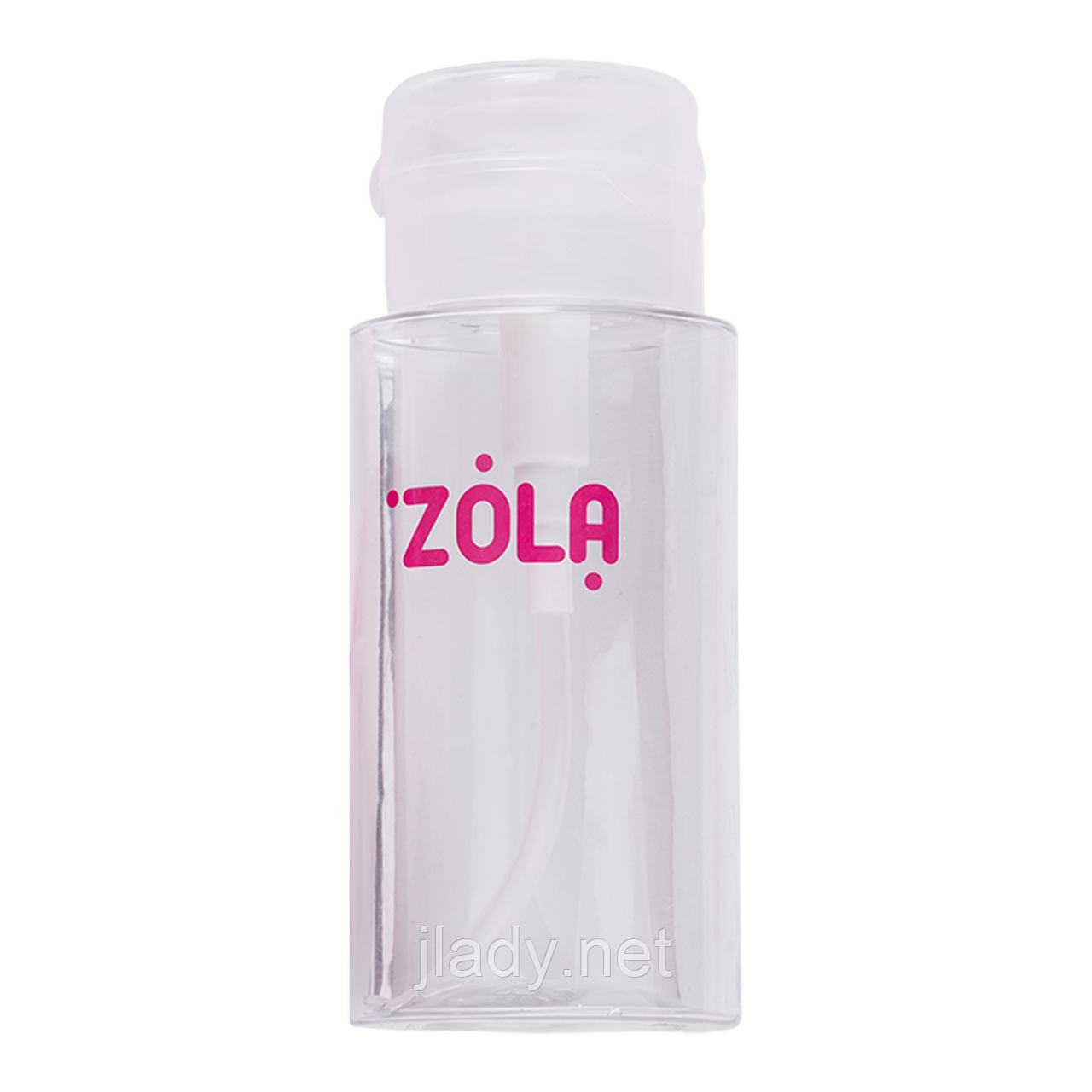 Ємність пластикова для рідини з помпою-дозатором (прозора) Zola. 180 мл