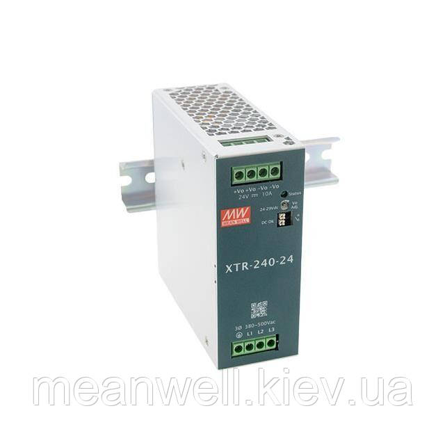 XTR-240-36 Блок живлення на Din-рейку Mean Well 239.8Вт, 36в, 6.66 А 3ф, фото 1