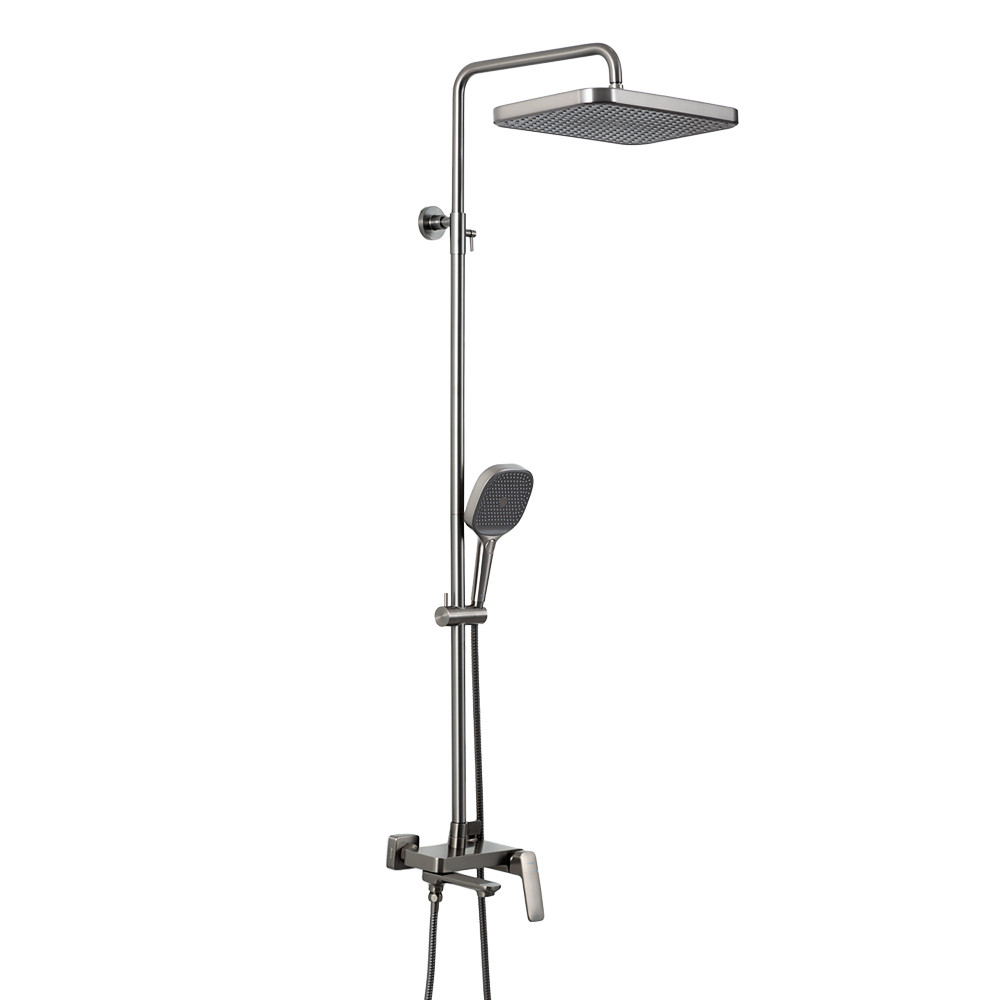 G2428-9 душ. система 3х функц. одноваж. лат. Ø35 (сірий Gungrey) {3/1}, фото 1