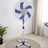 Стильний підлоговий вентилятор Електричний вентилятор підлоговий на ніжці Вентилятор 100 Вт BITEK 16" BT-1630W, фото 3