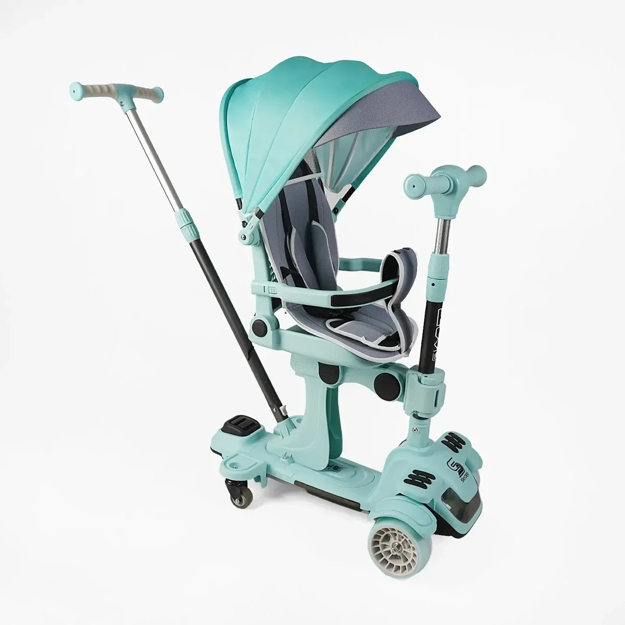 Дитячий самокат 5в1 "Skyper" BL-94617 колеса PU 125*40 зі світлом, фото 1