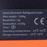 Ваги електронні ELITECH LMC 200 для заправлення фреону (до 100 кг, поділ 5 г), фото 4