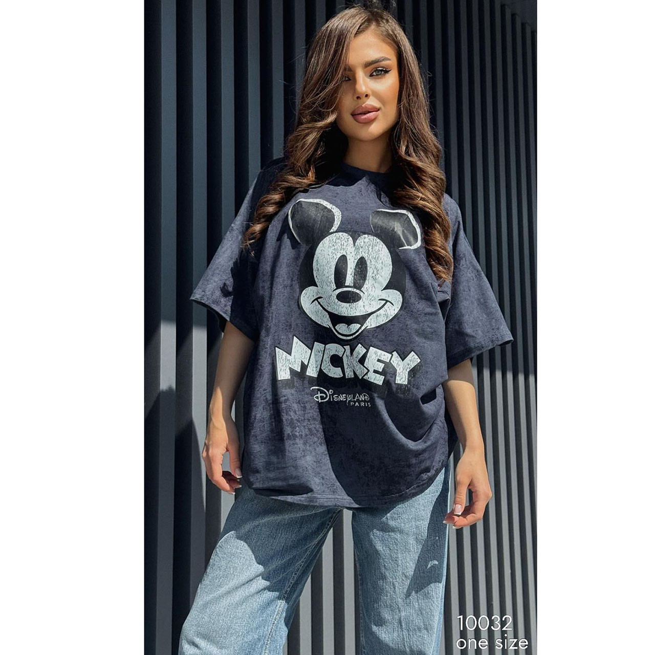 Футболка жіноча OverSize "Мікі" Вареня (Один колір або Мікс) Розмір: Одін 46- 50 (21316-5), фото 1