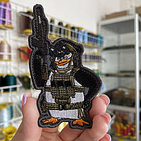 Шеврон, нашивка ПІНГВІН  з липучкою